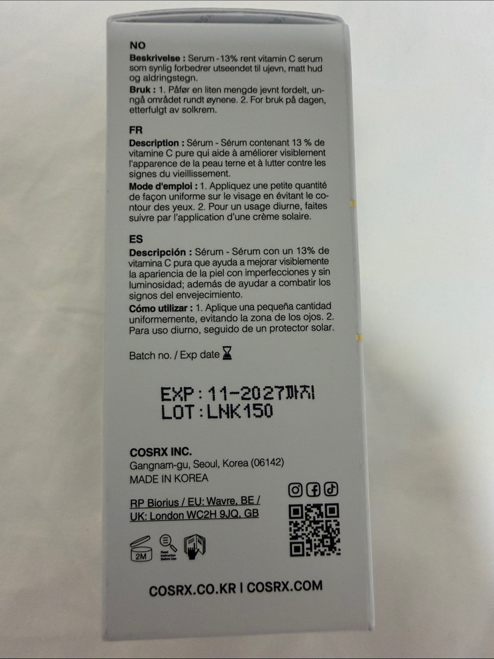 COS The Vitamin C 13 Serum - Gray Box with Yellow Accent - Picture 4 of 4